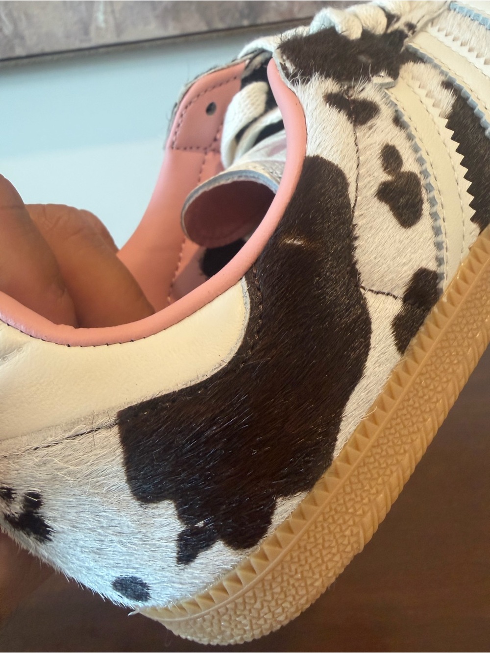 Adidas SAMBA OG 'Cow Print' Brown White Pink - Picture 12 of 13